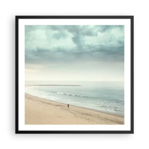 Poster in een zwarte lijst - op zoek naar vrede - 60x60 cm