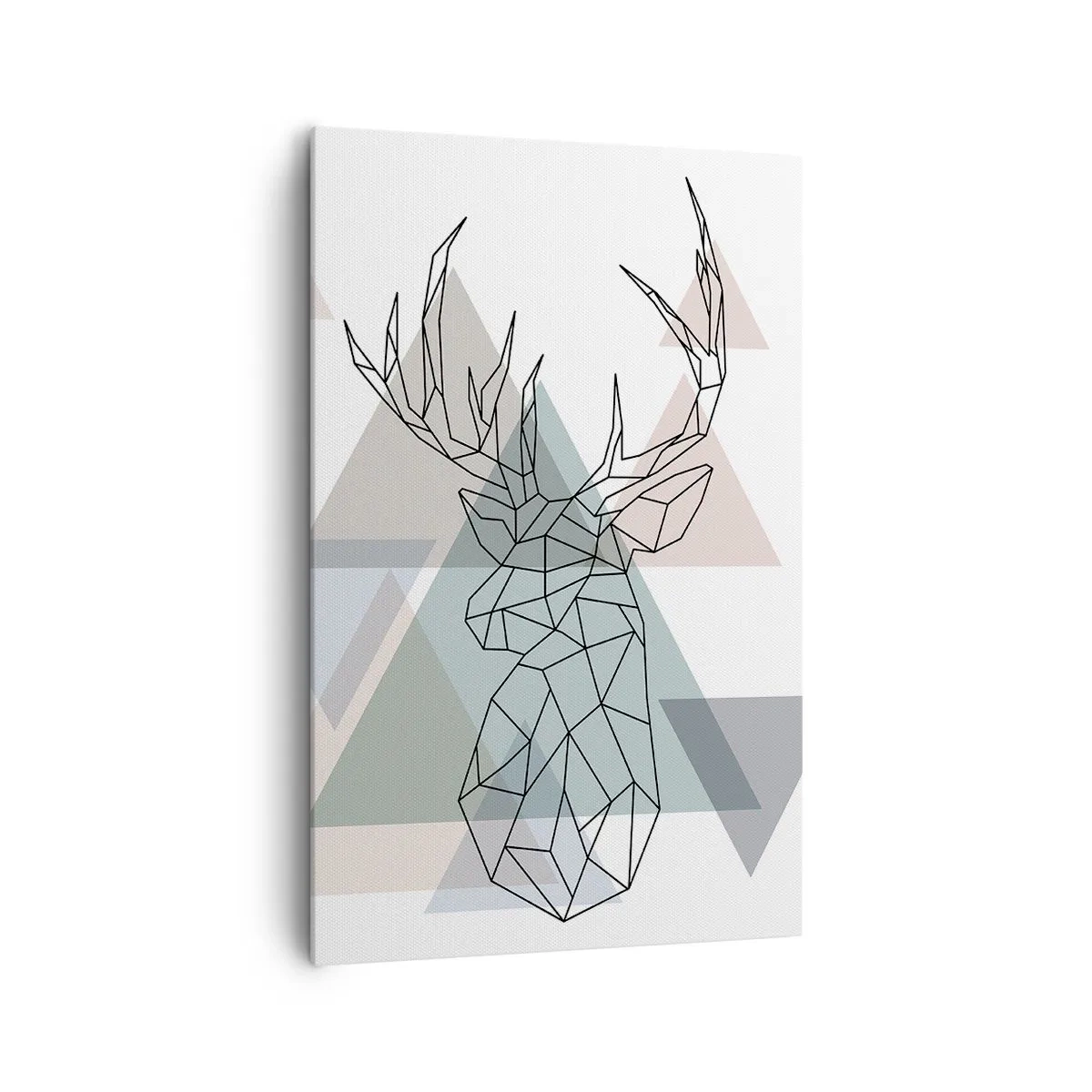 Schilderen op canvas - In een geometrisch bos - 80x120 cm