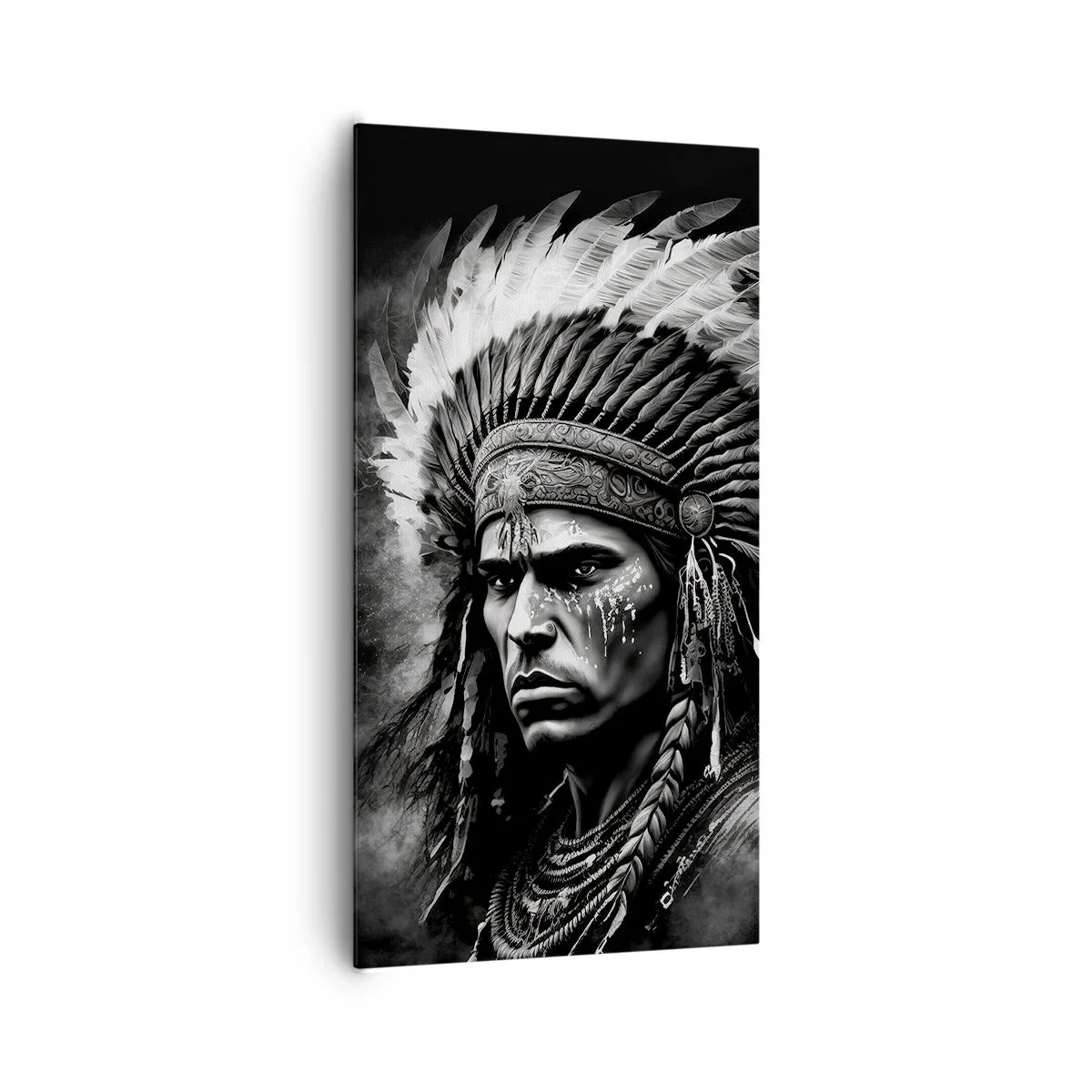 Schilderen op canvas - Een leider en strijder - 65x120 cm