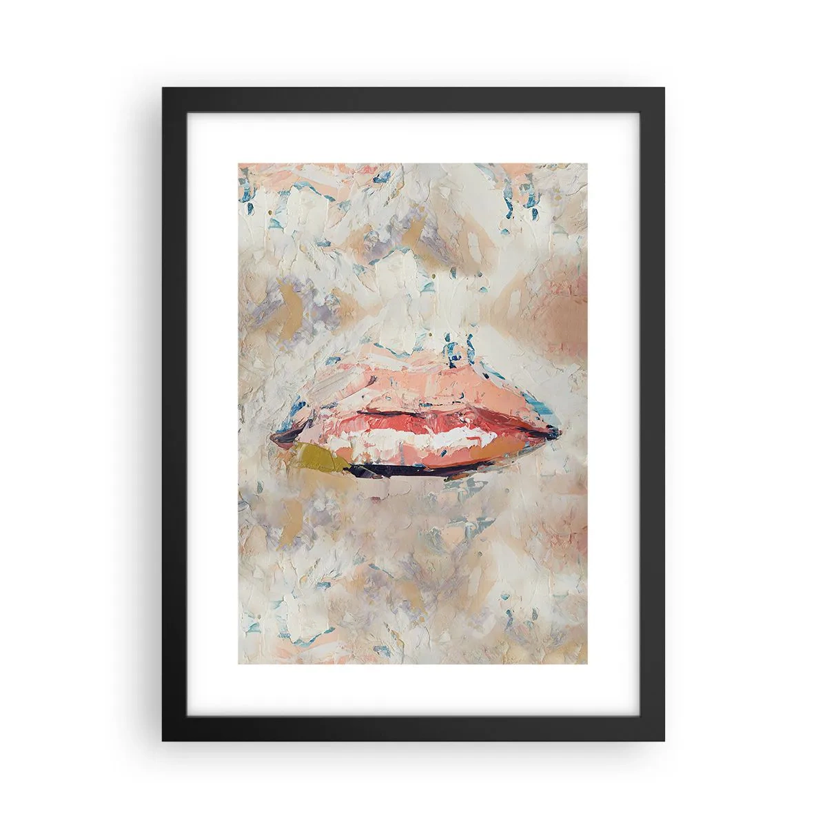 Poster in een zwarte lijst - Het wekt de zintuigen - 30x40 cm