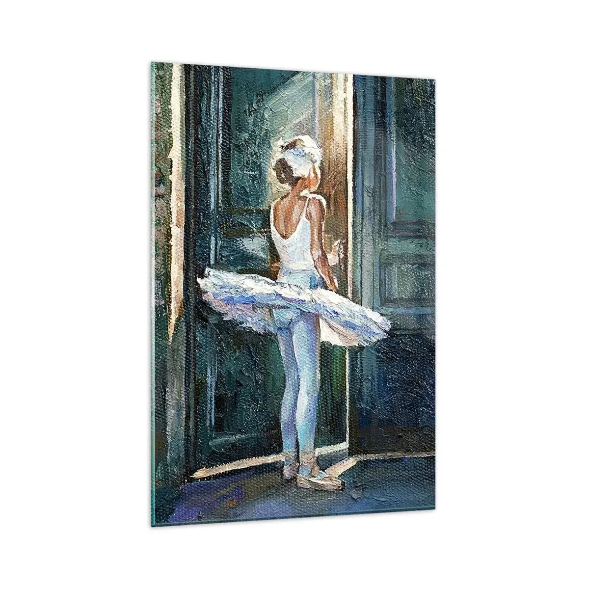 Schilderen op glas - Vóór de show-off - 80x120 cm