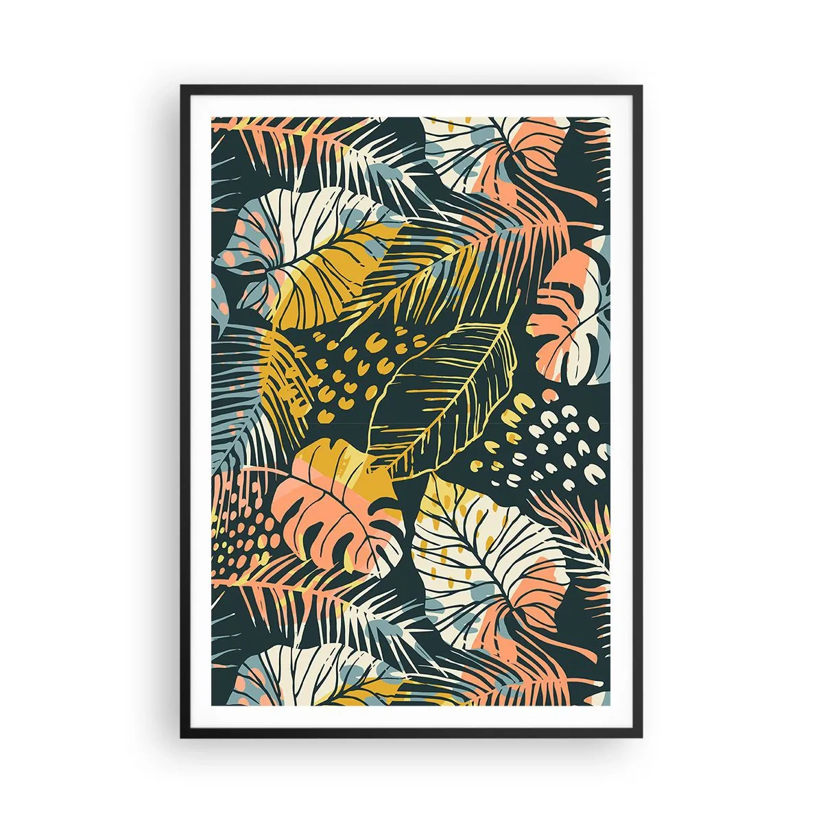 Poster in een zwarte lijst - Lommerrijke fantasie - 70x100 cm