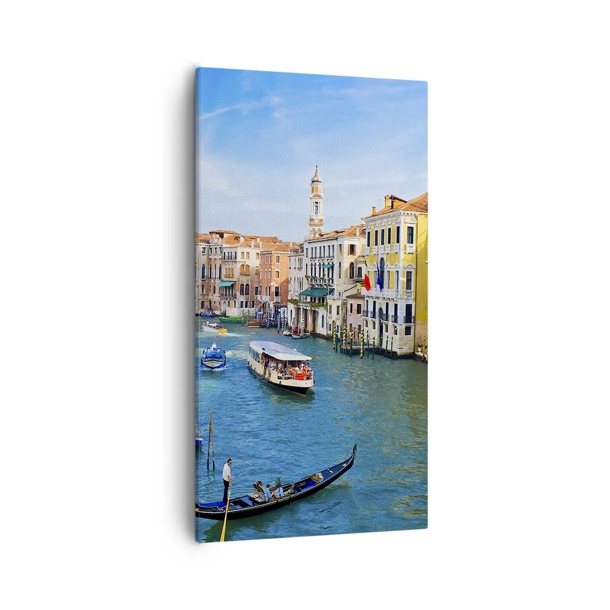 Schilderen op canvas - Het enige verkeer ter wereld - 55x100 cm