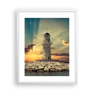 Poster in een witte lijst - Licht - Goed - Schoonheid - 40x50 cm