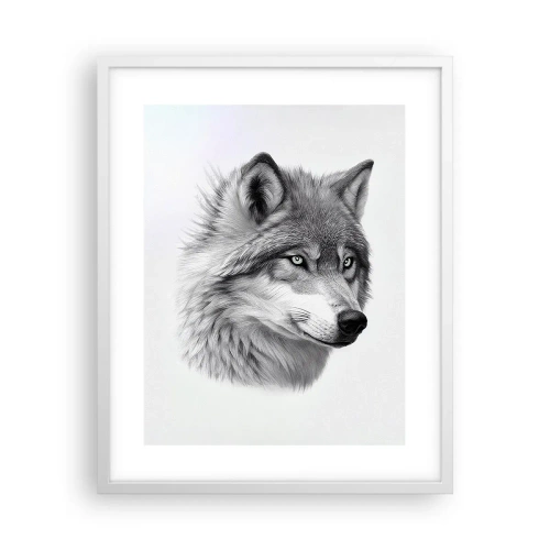 Poster in een witte lijst - Alfa – zonder twijfel - 40x50 cm