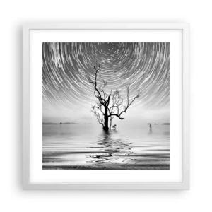 Poster in een witte lijst - Een symfonie van de natuur - 40x40 cm