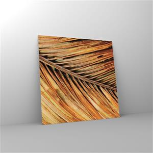 Schilderen op glas - Kokos goud - 50x50 cm