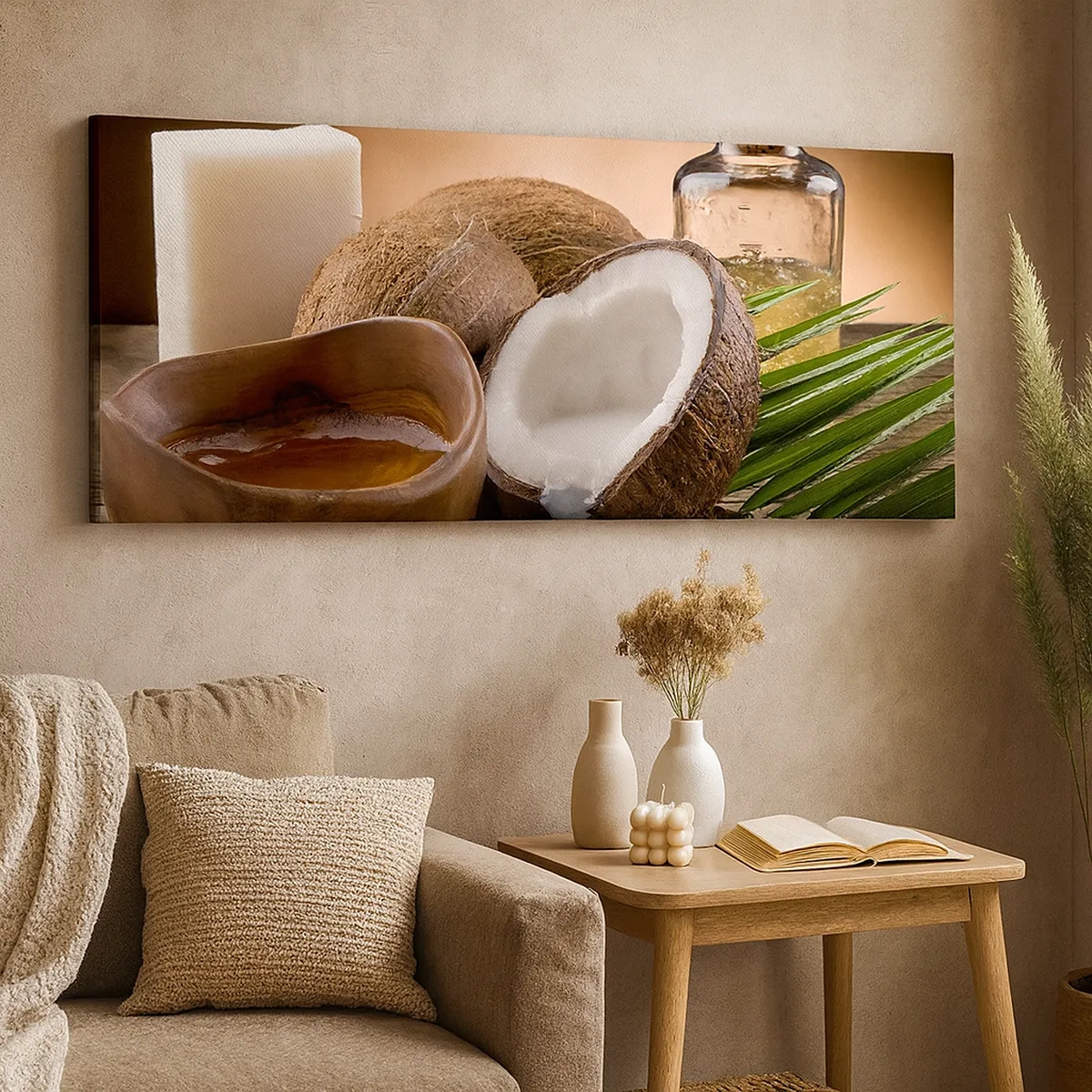 Schilderen op canvas - Gezondheid van tropische eilanden - 30x30 cm