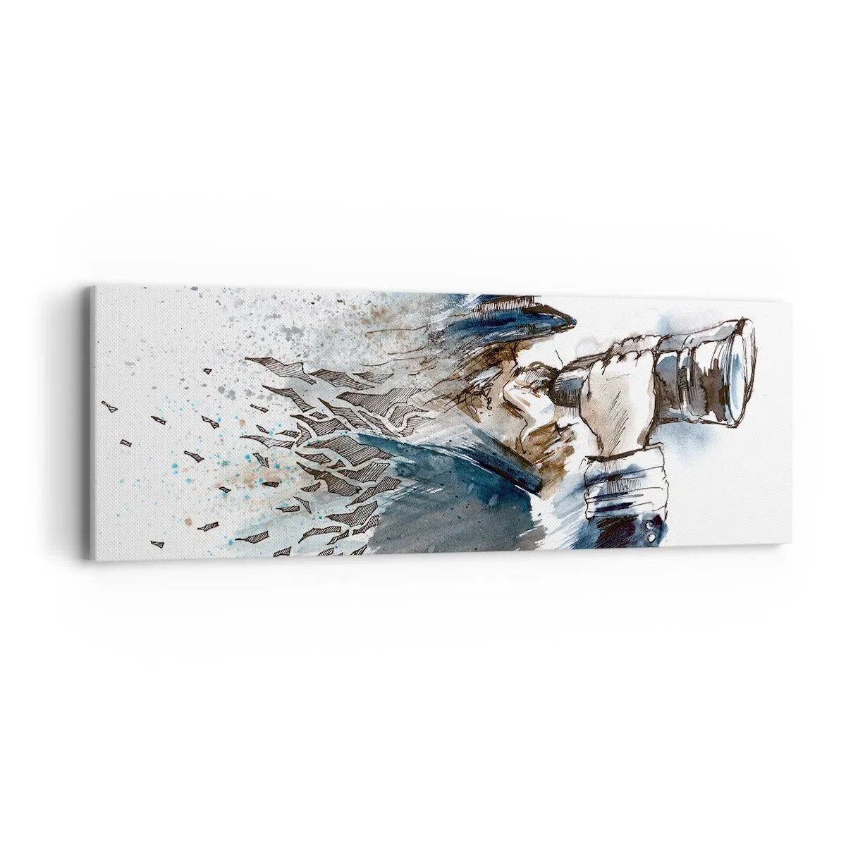 Schilderen op canvas - Tien op de schaal van Beaufort! - 90x30 cm