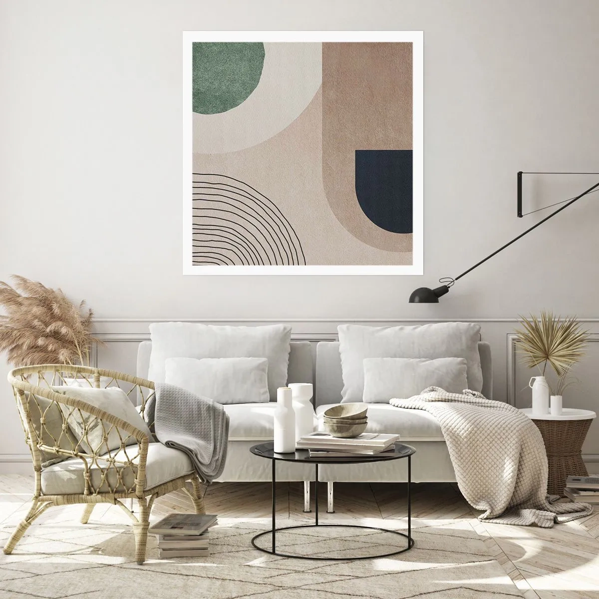 Poster - De zachtheid van het ovaal - 50x50 cm