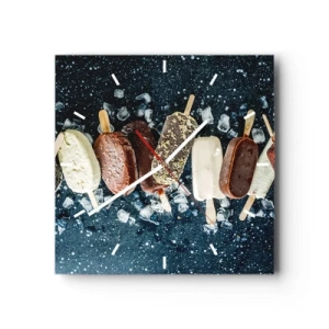 Wandklok - Klok - De smaak van hete zomer - 30x30 cm