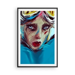 Poster in een zwarte lijst - Straatvechter - 61x91 cm