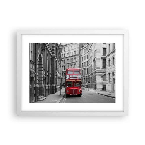 Poster in een witte lijst - Het dagelijkse leven hoeft niet grijs te zijn - 40x30 cm