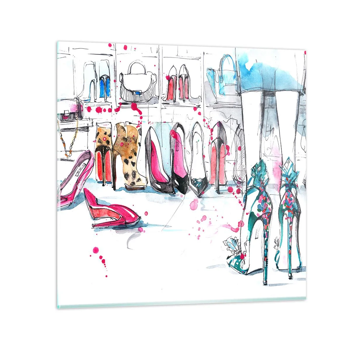 Schilderen op glas - Sesam, doe open - 60x60 cm