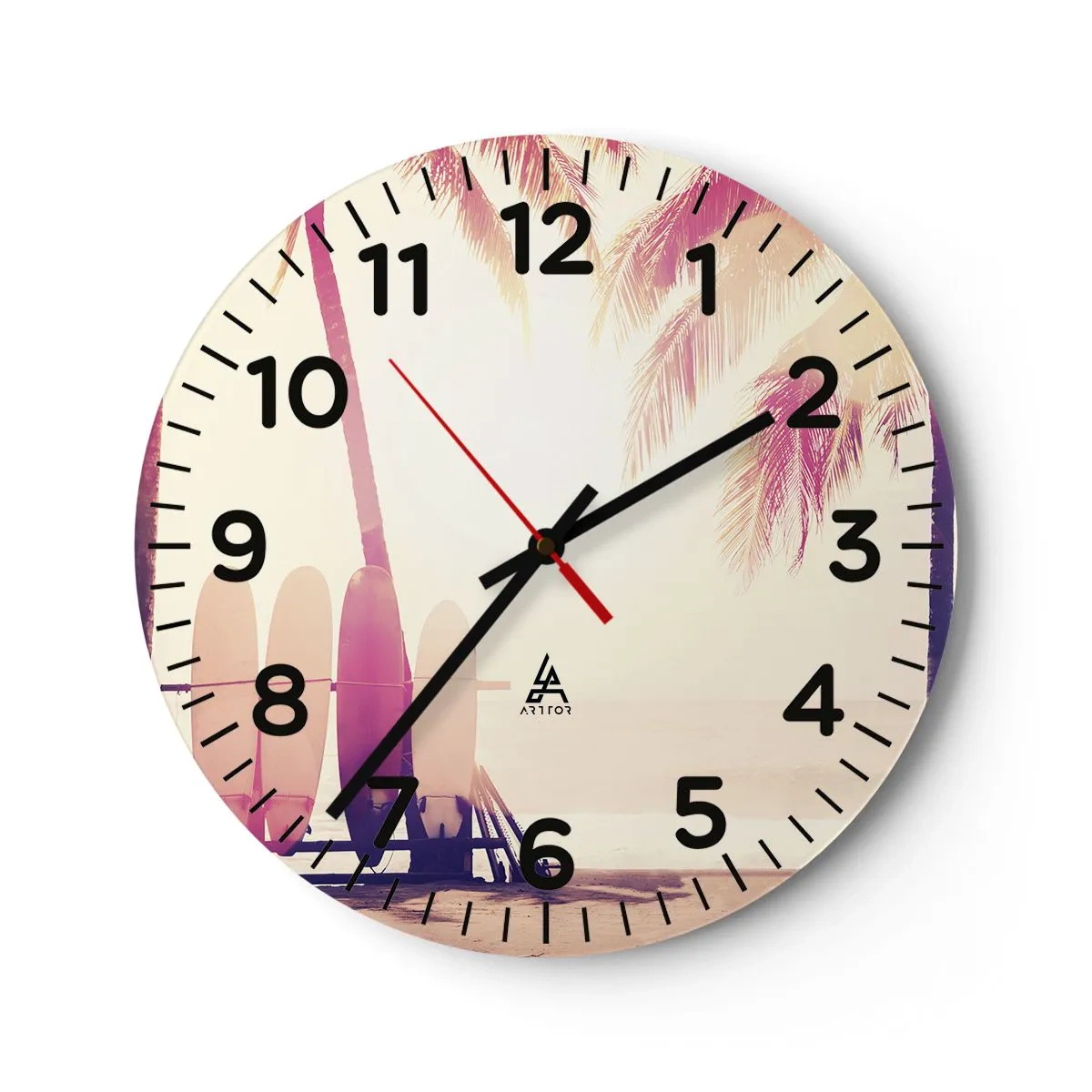 Wandklok - Klok - Het wordt een geweldige dag - 30x30 cm