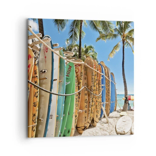 Schilderen op canvas - Zonnig plezier - 70x70 cm