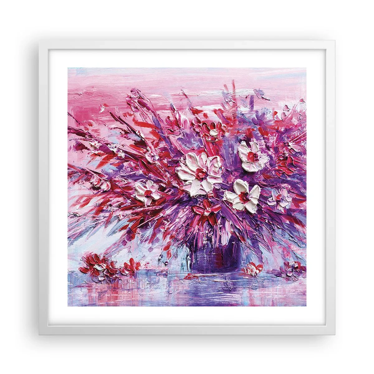 Poster in een witte lijst - Onschuld en passie - 50x50 cm