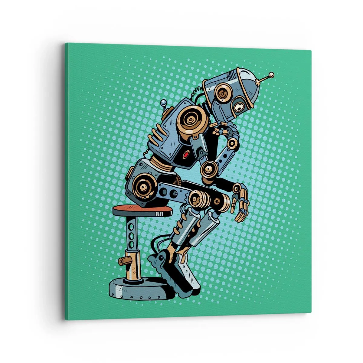 Schilderen op canvas - Boven de essentie van het zijn - 70x70 cm