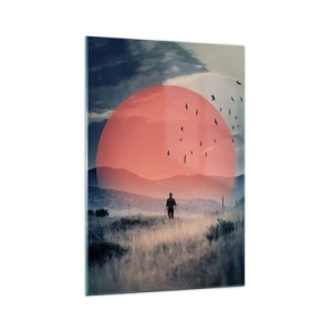 Schilderen op glas - In hun elementen - 70x100 cm