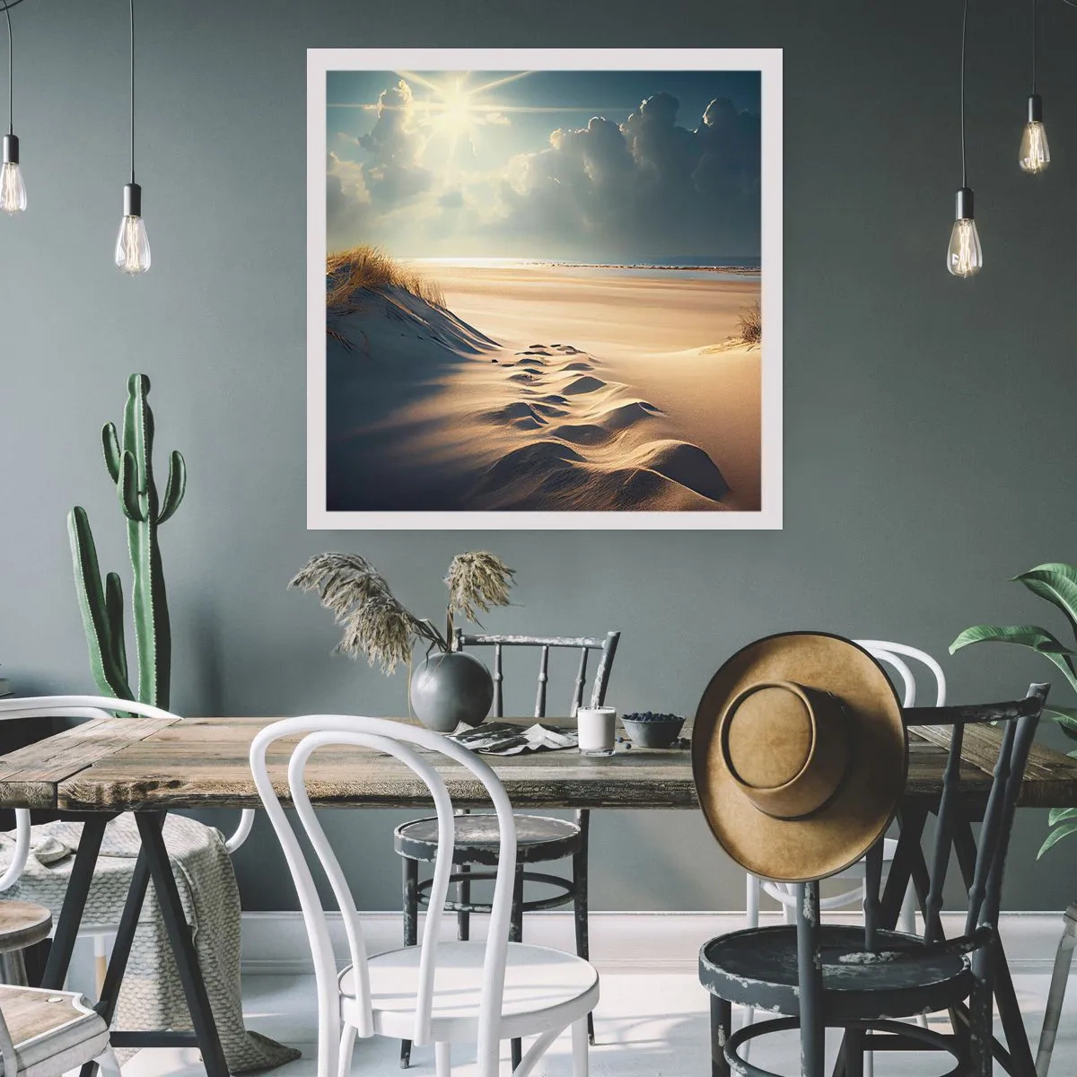 Poster - Een rustgevend landschap - 50x50 cm