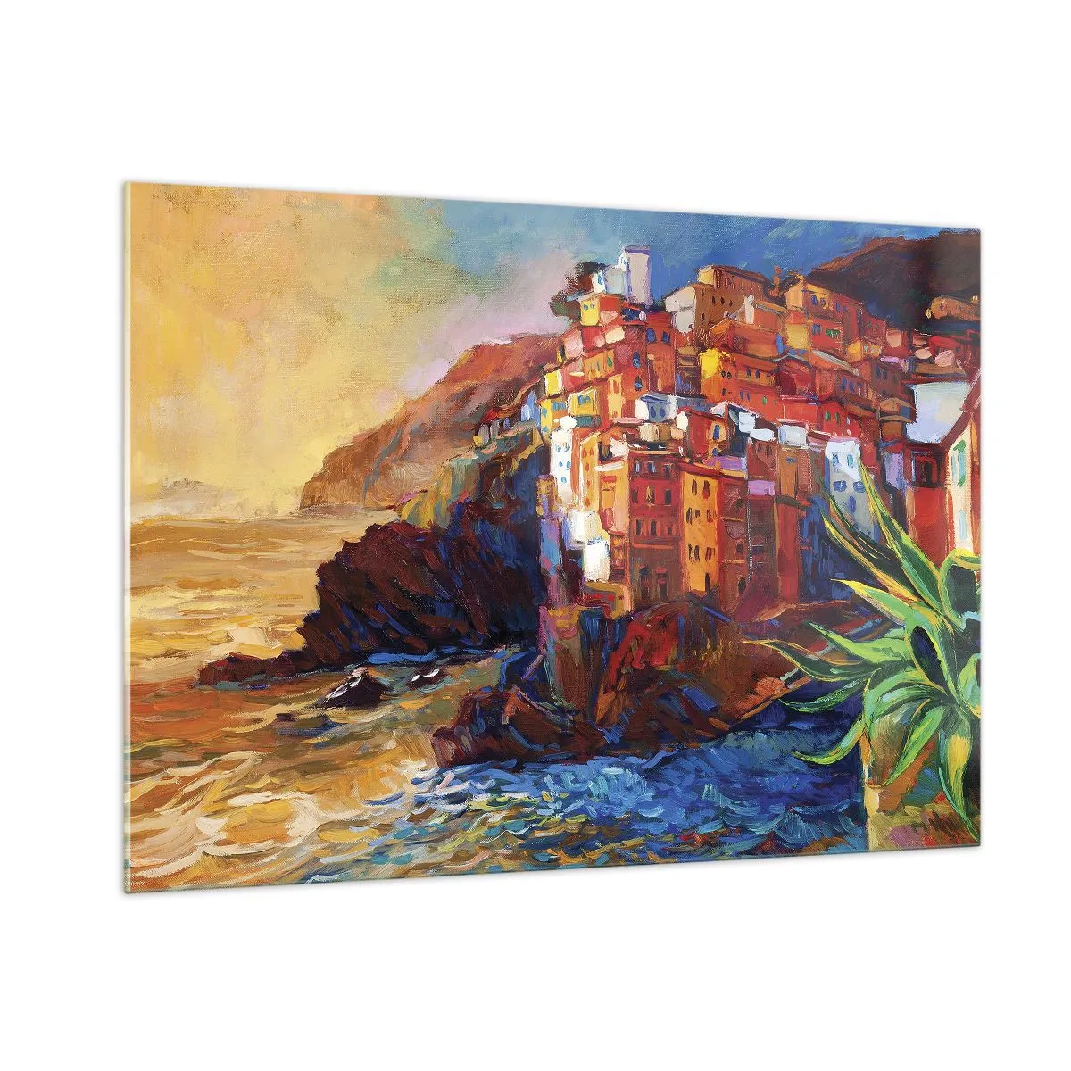 Schilderen op glas - Italiaanse sfeer - 100x70 cm