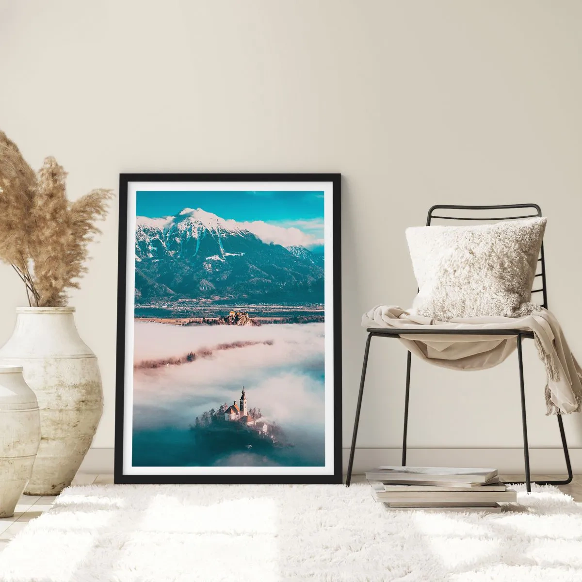 Poster in een zwarte lijst - Het begin van een sprookje - 30x40 cm