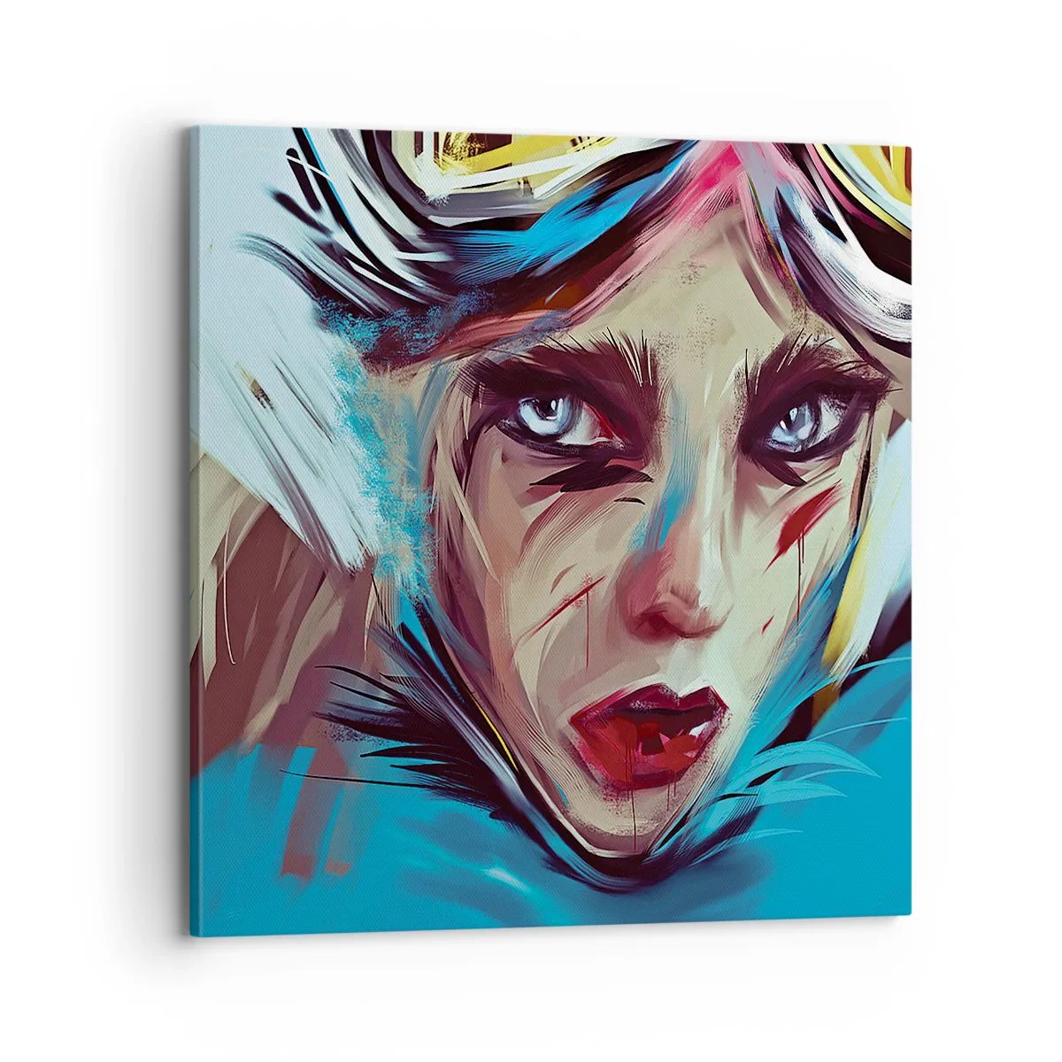 Schilderen op canvas - Straatvechter - 70x70 cm