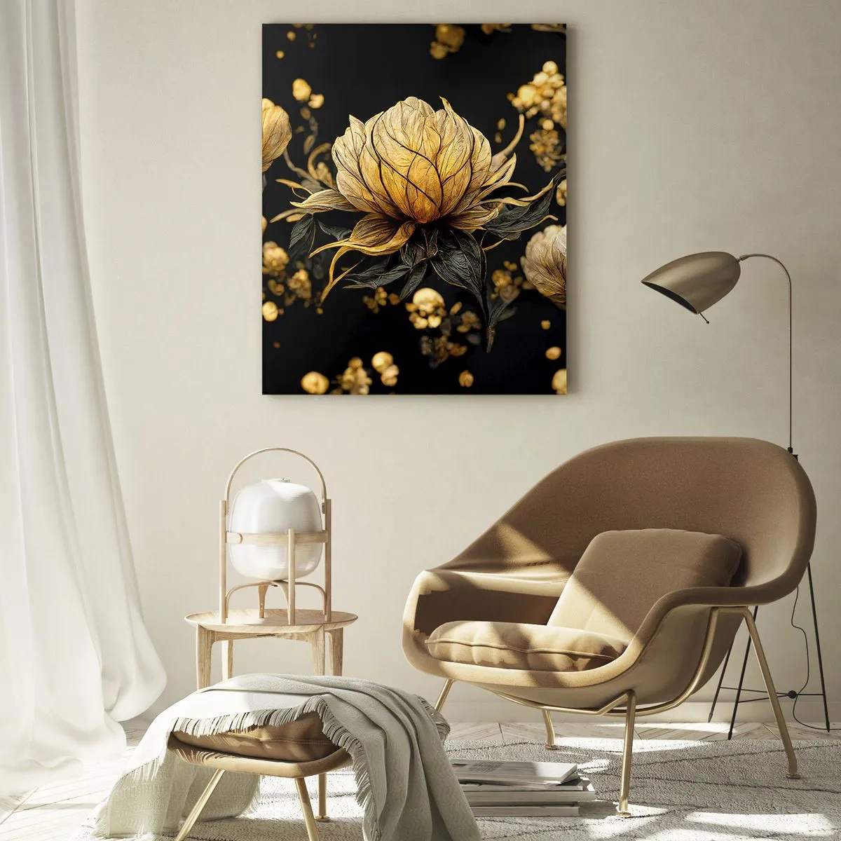 Schilderen op glas - Subtiele kwetsbaarheid - 80x120 cm