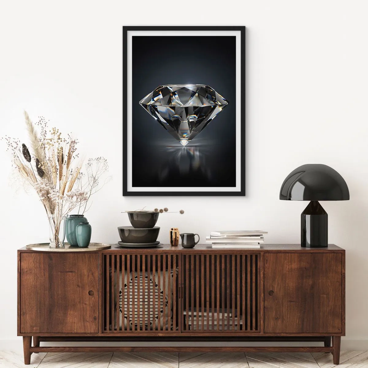 Poster in een zwarte lijst - Beste vriendinnen - 70x100 cm