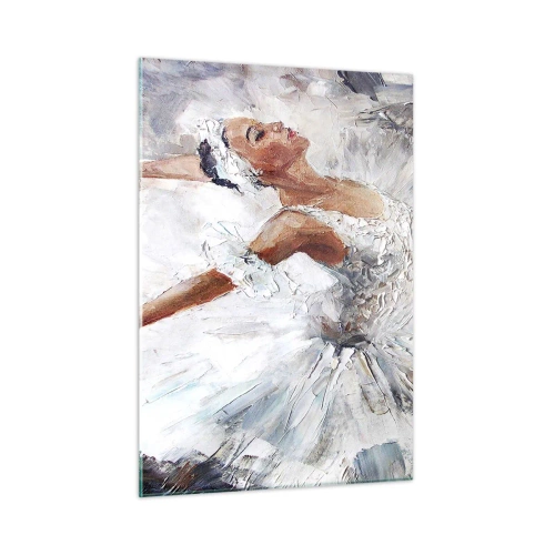 Schilderen op glas - Delicaat en licht als tule - 50x70 cm