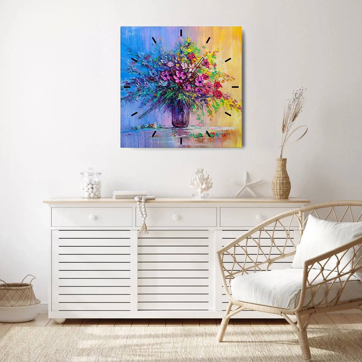 Wandklok - Klok - Schenking van de wei - 40x40 cm