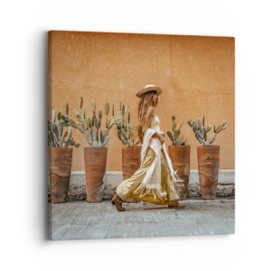 Schilderen op canvas - Hippie-stijl - 30x30 cm