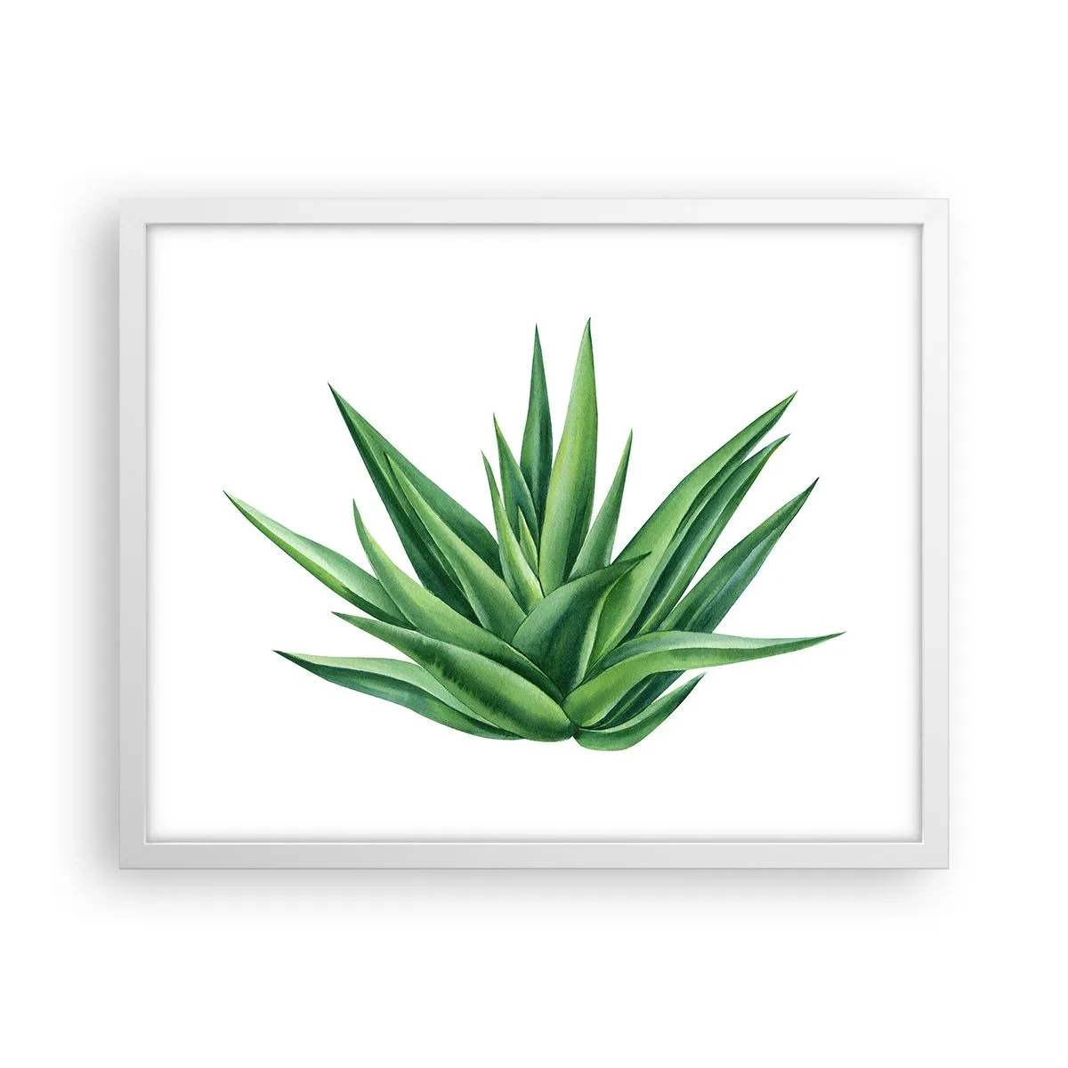 Poster in een witte lijst - Groen – kracht – leven - 50x40 cm