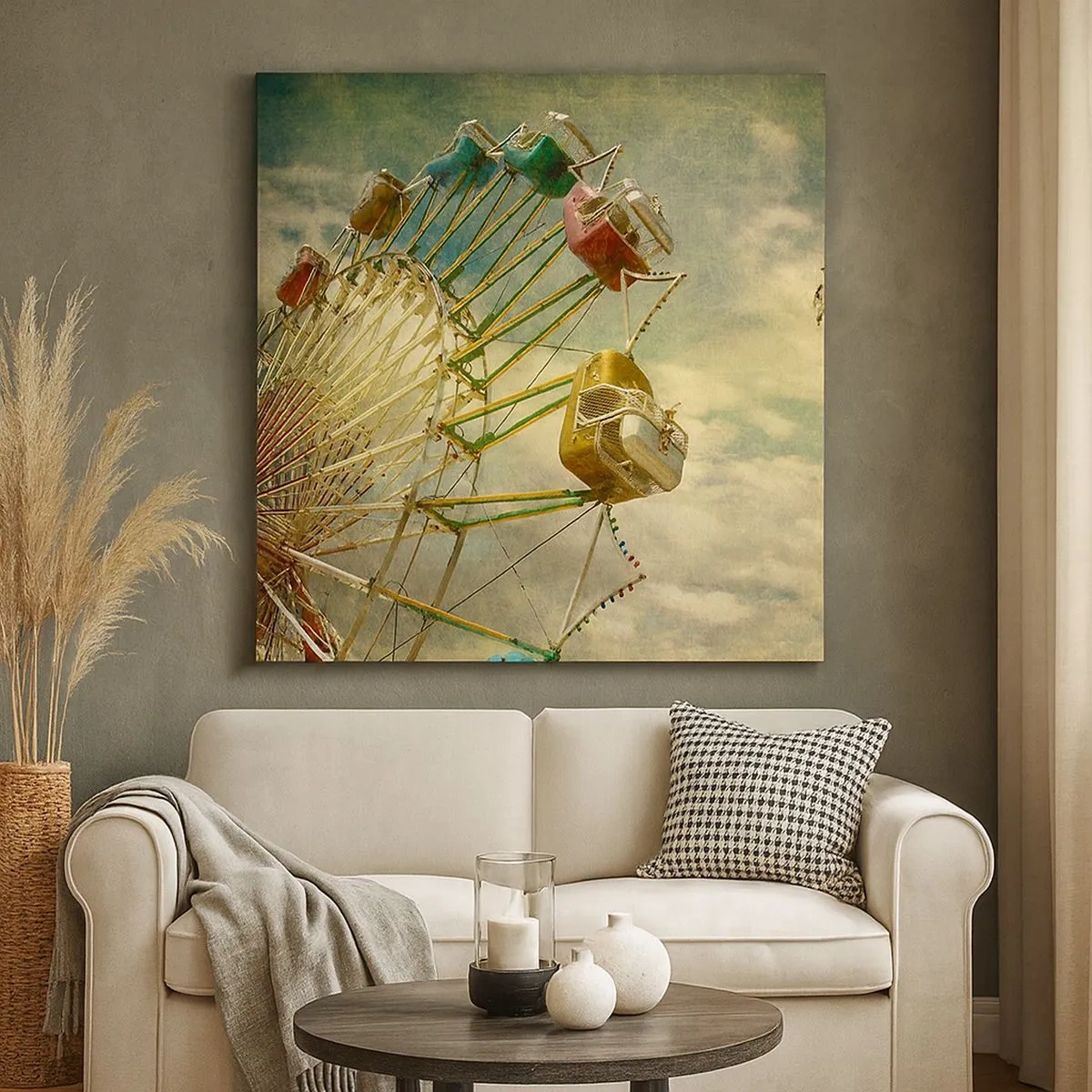 Schilderen op canvas - Het zal zo zijn, het zal leuk zijn..., - 30x30 cm