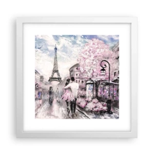 Poster in een witte lijst - Hoe verliefd te worden is alleen in ... - 30x30 cm