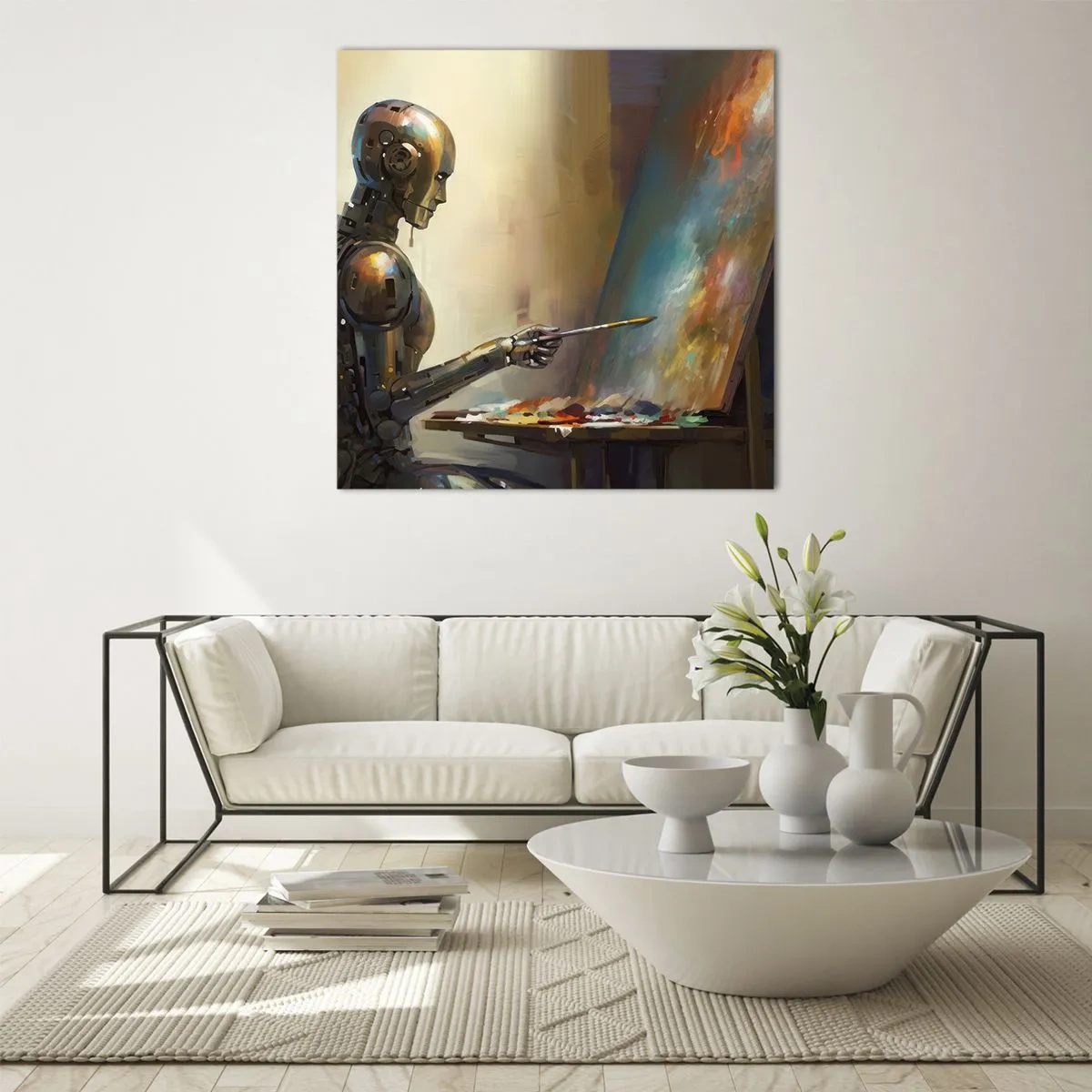 Schilderen op glas - De kunst van de toekomst - 40x40 cm