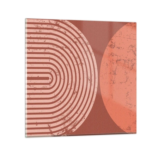 Schilderen op glas - Een nauwe band - 30x30 cm