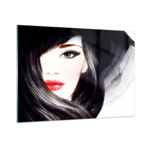 Schilderen op glas - Saffier look - 100x70 cm