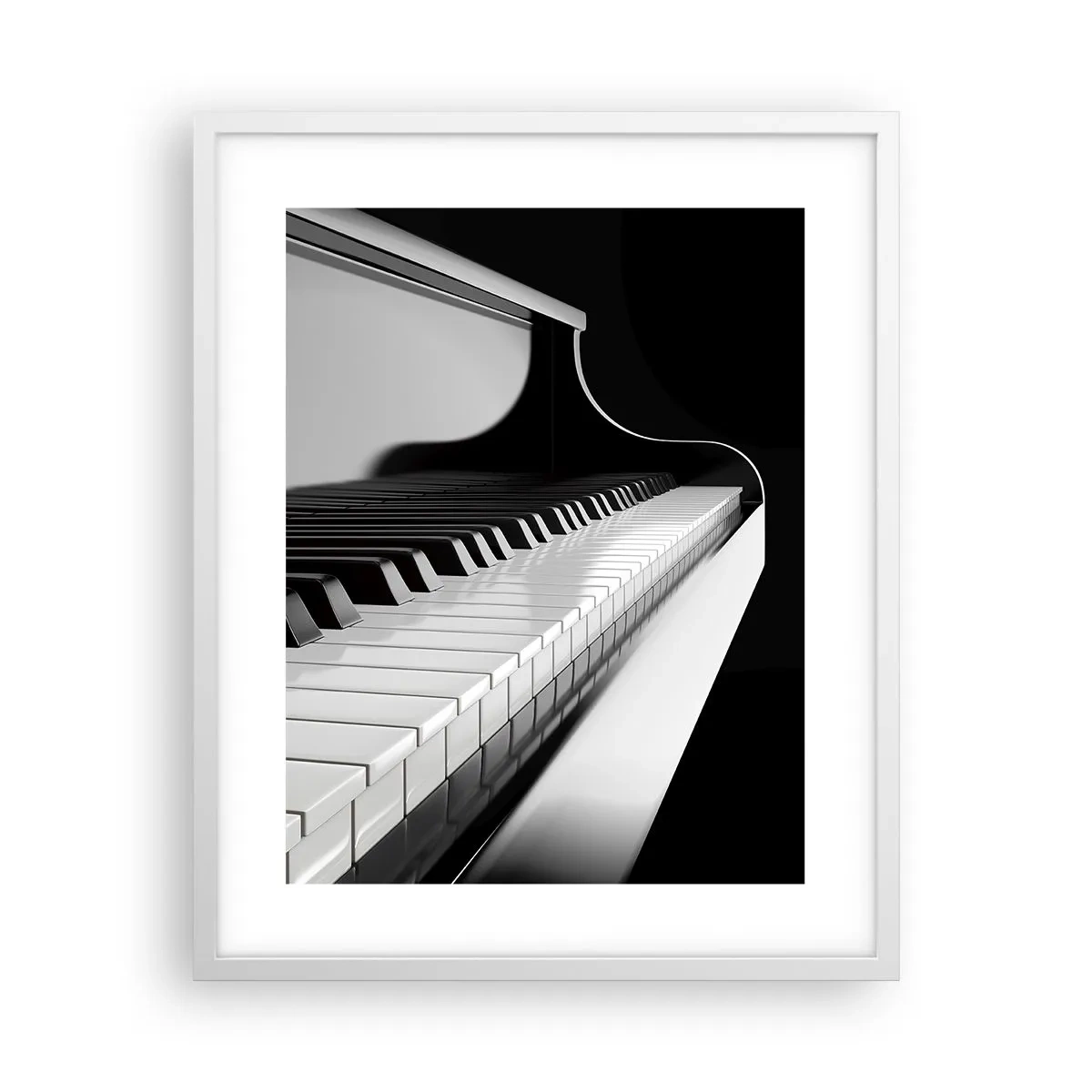 Poster in een witte lijst - Harmonie van vormen en kleuren - 40x50 cm