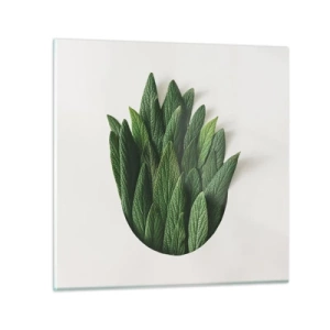 Schilderen op glas - Ongebreidelde nieuwsgierigheid - 30x30 cm