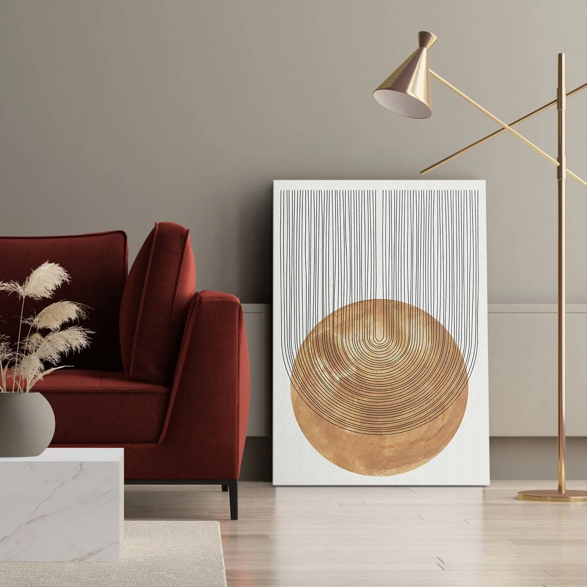 Schilderen op canvas - Zonnige compositie - 70x100 cm