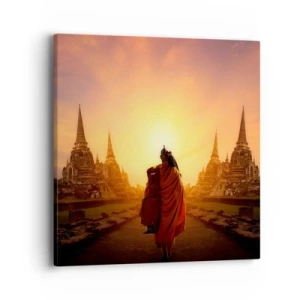 Schilderen op canvas - In vrede voor de eeuwigheid - 40x40 cm