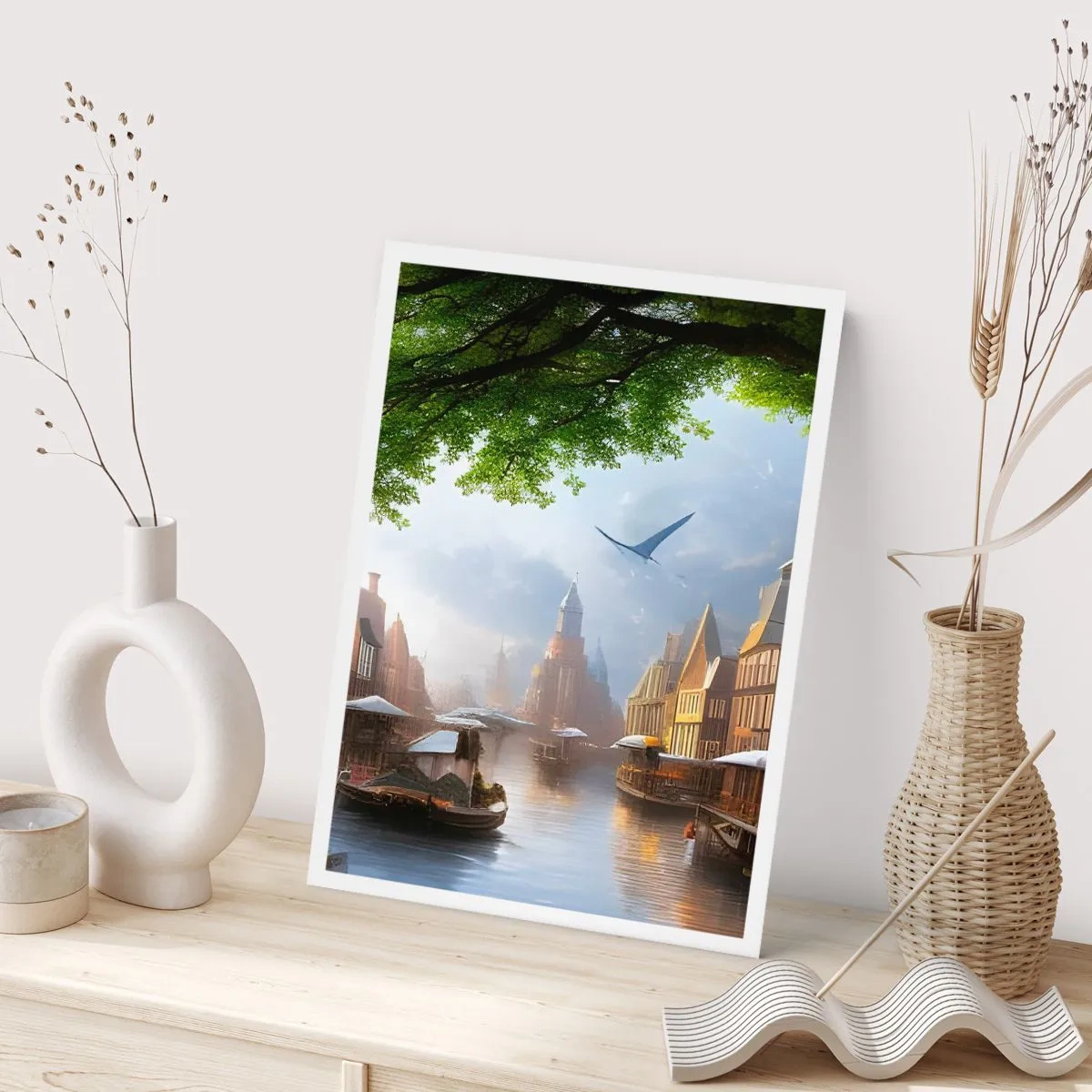 Poster - Hollands stadsbeeld - 70x100 cm