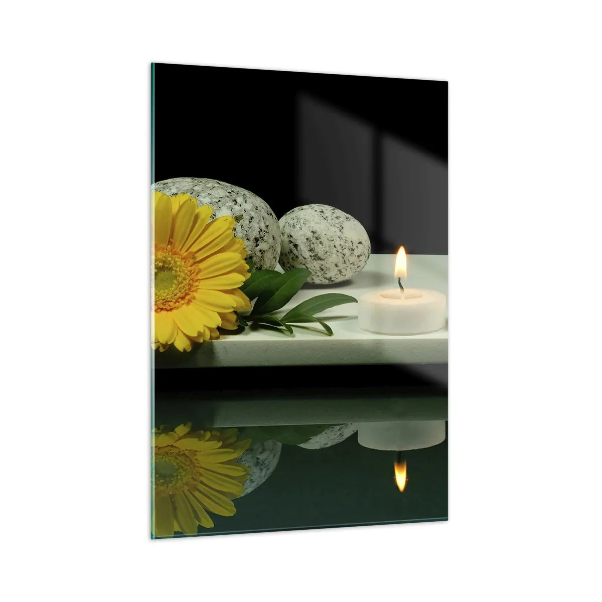 Schilderen op glas - Zintuigen kalmeren - 50x70 cm