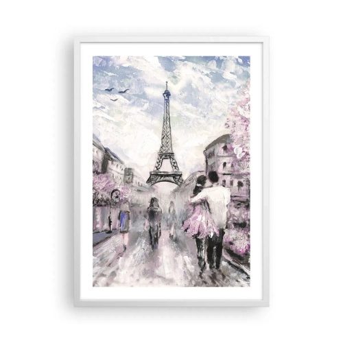 Poster in een witte lijst - Hoe verliefd te worden is alleen in ... - 50x70 cm