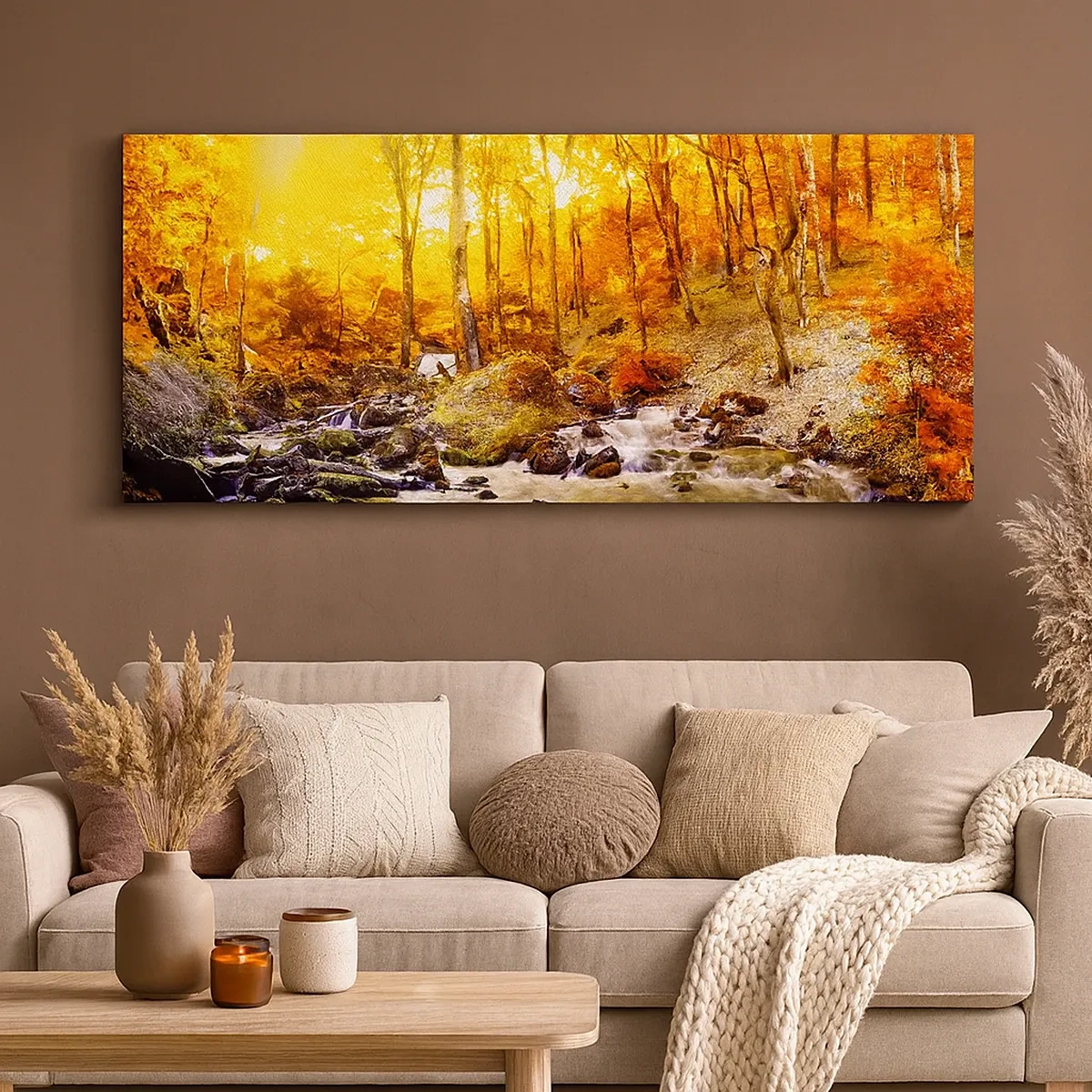 Schilderen op canvas - Stenen gezet in goud en platina - 30x30 cm