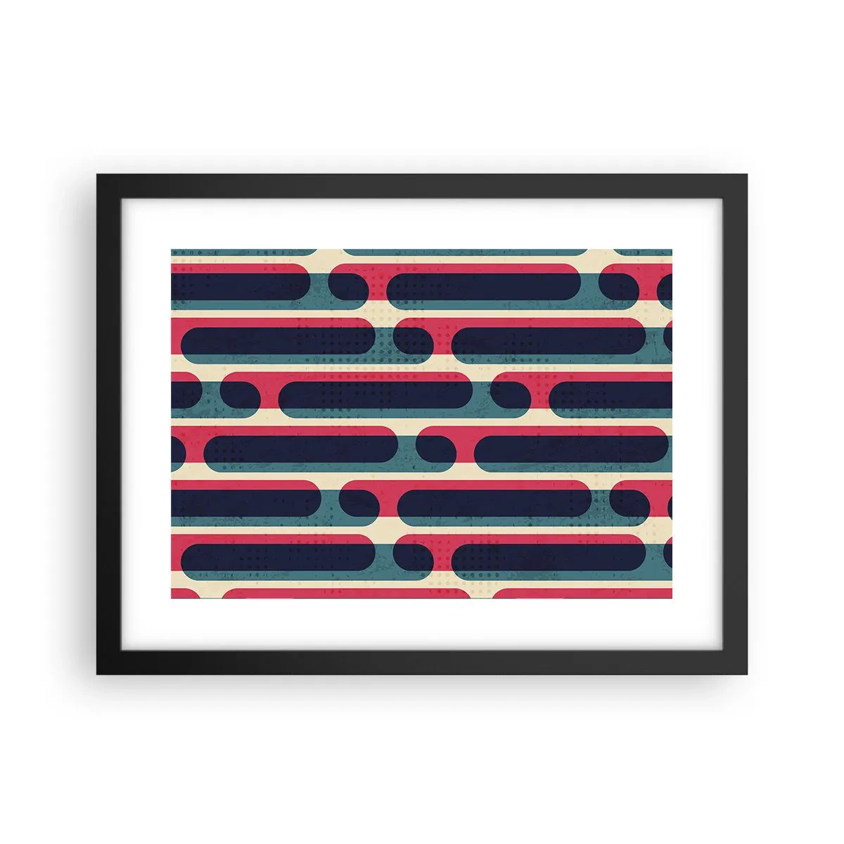 Poster in een zwarte lijst - In de diepte en vooruit - 40x30 cm