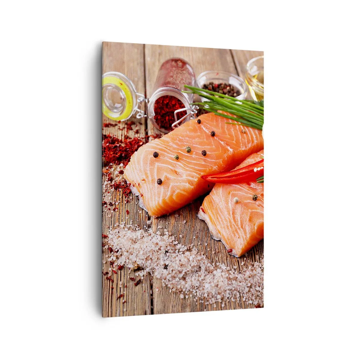 Schilderen op canvas - Noors avontuur in de keuken - 80x120 cm