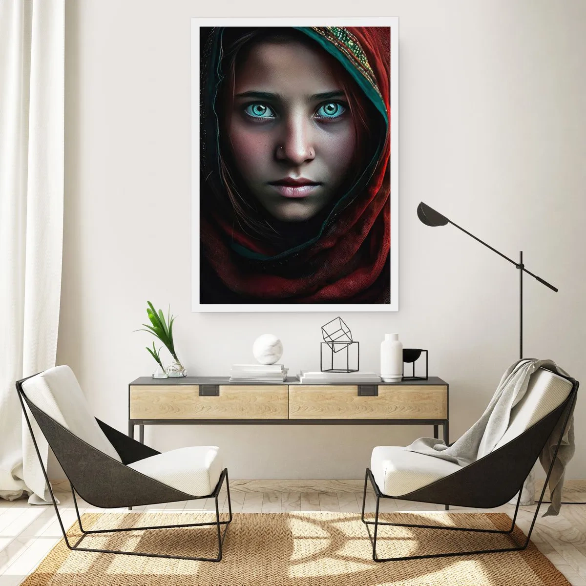 Poster - Oosterse prinses - 30x40 cm