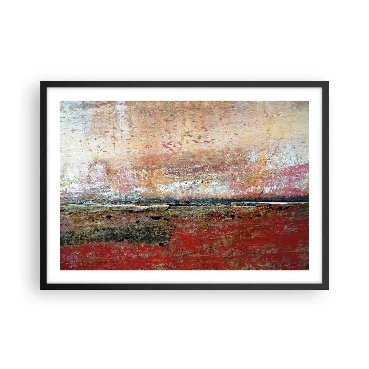 Poster in een zwarte lijst - Wellicht is het de zee - 70x50 cm
